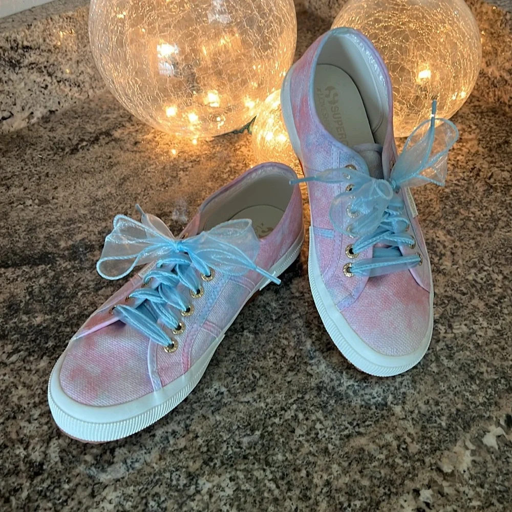 LoveShackFancy x Superga Cotton Candy Sneakers - Picture 3 of 13